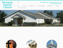 Tablet Screenshot of harmonybaptistpcf.com